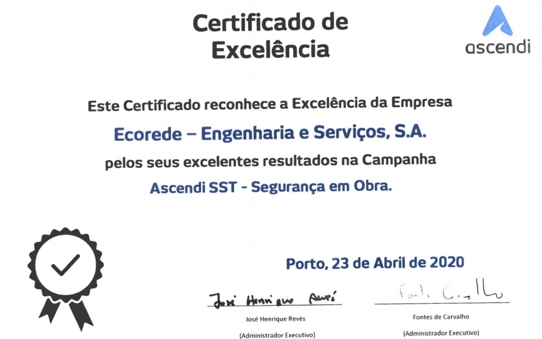 Certificated e Excelência – ASCENDI